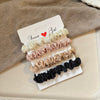 Handmade Imitation Silk Satin Scrunchie Hair Tie High Elasticity Minimalist Hair Accessory