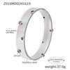 Handmade Inlaid Zircon Stainless Steel Geometric Style Electroplated Bracelet