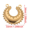 Handmade Jewelry Accessories Stainless Steel Round Pendant With Love Garland Design Electroplated
