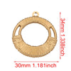 Handmade Jewelry Accessories Stainless Steel Round Pendant With Love Garland Design Electroplated