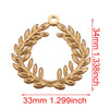 Handmade Jewelry Accessories Stainless Steel Round Pendant With Love Garland Design Electroplated
