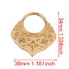 Handmade Jewelry Accessories Stainless Steel Round Pendant With Love Garland Design Electroplated