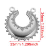 Handmade Jewelry Accessories Stainless Steel Round Pendant With Love Garland Design Electroplated
