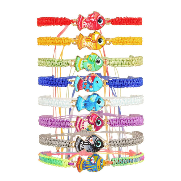 Handmade Jewelry Alloy Acrylic Animal Cartoon Fish Bracelet For Women And Men