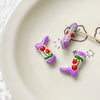 Handmade Jewelry Bracelet Necklace With Handpainted High Heels Shaped Glass Glazed Beads And Fuel Injection Processing