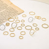 Handmade Jewelry Copper Gold Plated Hollow Round Earrings Natural Style Electroplating