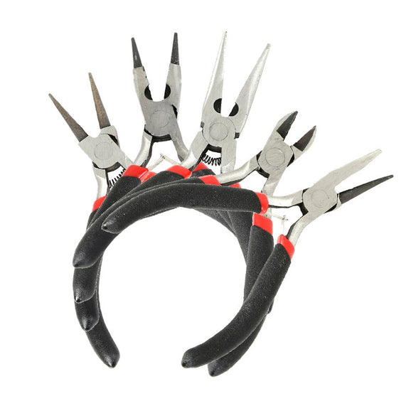 Handmade Jewelry Diy Tools Stainless Steel Cutting Pliers Pointed Nose Pliers Diagonal Pliers Curved Needle Pliers For Bracelet Necklace Production