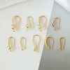 Handmade Jewelry Earrings Accessories Material Copper Electroplated With Gold Color Retention And Inlaid Zircon Minimalist Style