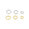 Handmade Jewelry Necklace With Double Layer Open Ring Copper Material Real Gold Electroplating Versatile Style