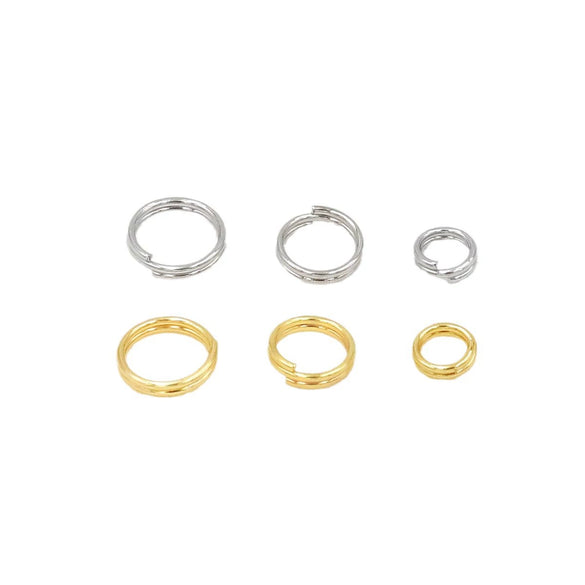 Handmade Jewelry Necklace With Double Layer Open Ring Copper Material Real Gold Electroplating Versatile Style