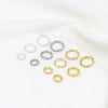 Handmade Jewelry Necklace With Double Layer Open Ring Copper Material Real Gold Electroplating Versatile Style
