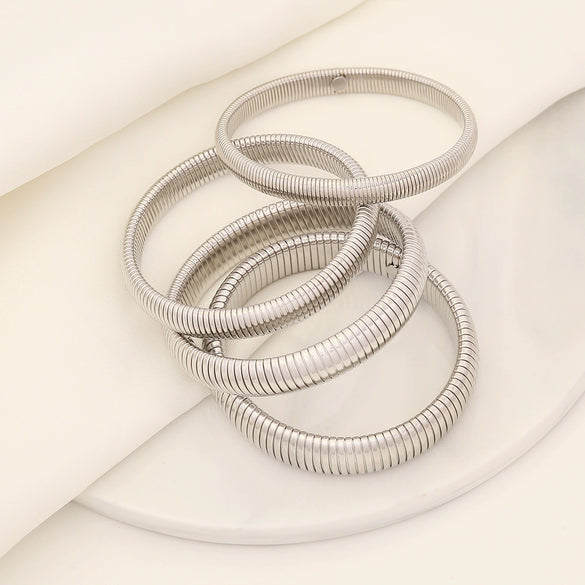 Handmade Jewelry Stainless Steel Bracelet Electroplated