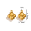 Handmade Jewelry Stainless Steel Electroplated 18K Gold Love Peach Heart Pendant Bracelet