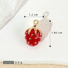 Handmade Lacquered Strawberry Fruit Shape Copper Jewelry Accessories Electroplated