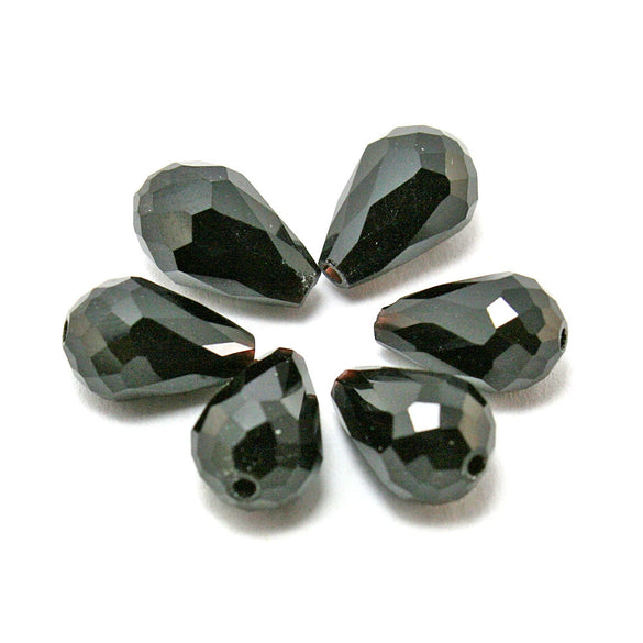 Handmade Loose Beads Of Artificial Crystal For Bracelet Earrings Pendant Drop Shaped Cut Surface