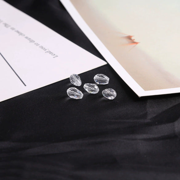 Handmade Loose Beads Of Artificial Crystal For Bracelet Earrings Pendant Drop Shaped Cut Surface
