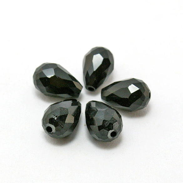 Handmade Loose Beads Of Artificial Crystal For Bracelet Earrings Pendant Drop Shaped Cut Surface