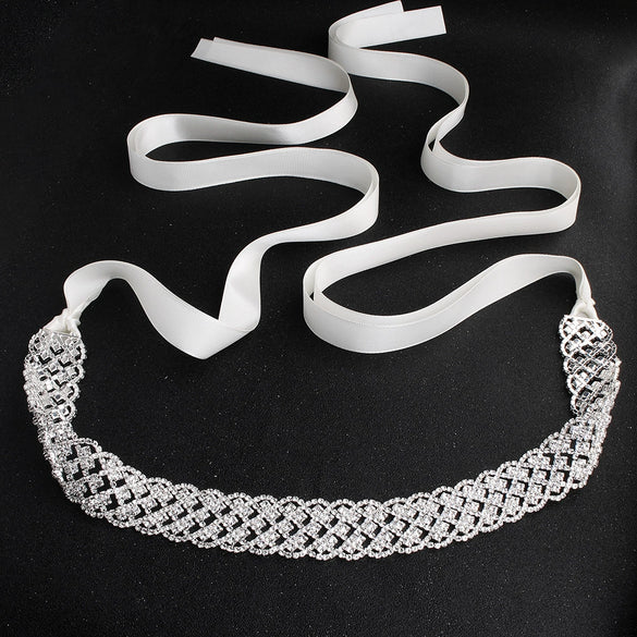Handmade Metal Bridal Waist Belt With Floral Design And Automatic Buckle For Wedding Dress Accessories