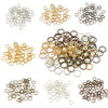 Handmade Metal Open Ring Buckle Flat Iron Ring Connector For Diy Earrings Bracelets Necklaces And Pendants Electroplated