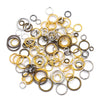 Handmade Metal Open Ring Buckle Flat Iron Ring Connector For Diy Earrings Bracelets Necklaces And Pendants Electroplated