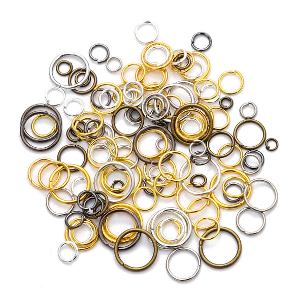 Handmade Metal Open Ring Buckle Flat Iron Ring Connector For Diy Earrings Bracelets Necklaces And Pendants Electroplated