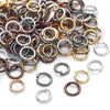 Handmade Metal Open Ring Buckle Flat Iron Ring Connector For Diy Earrings Bracelets Necklaces And Pendants Electroplated