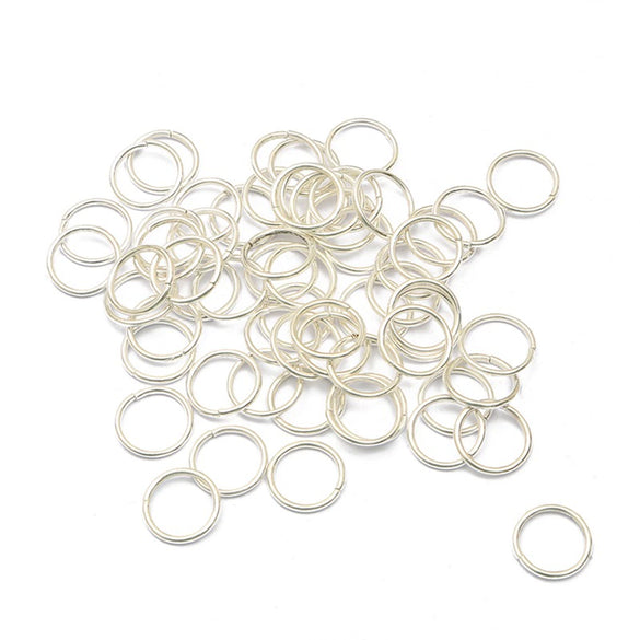 Handmade Metal Open Ring Buckle Flat Iron Ring Connector For Diy Earrings Bracelets Necklaces And Pendants Electroplated