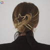 Handmade Metal Ushaped Hairpin With Heart Design Elegant Hair Stick And Decorative Headdress For Women