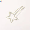 Handmade Metal Ushaped Hairpin With Heart Design Elegant Hair Stick And Decorative Headdress For Women