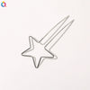 Handmade Metal Ushaped Hairpin With Heart Design Elegant Hair Stick And Decorative Headdress For Women