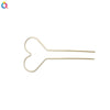 Handmade Metal Ushaped Hairpin With Heart Design Elegant Hair Stick And Decorative Headdress For Women