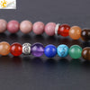 Handmade Minimalist Natural Stone Colorful Beaded Wrap Bracelet For Women Polished Long Strand Bracelet With Red Pattern Beads