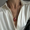 Handmade Mixed Materials Geometric Irregular Stone Women's Necklace