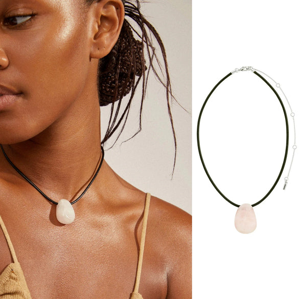 Handmade Mixed Materials Geometric Irregular Stone Women's Necklace