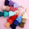 Handmade Multilayer Cotton Tassel Keychain With Butterfly Dragonfly Insect Pattern For Bag Pendant
