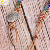 Handmade Multilayer Wrapped Leather Bracelet With Natural Crystal And Purple Druzy Quartz Irregular Beads For Unisex