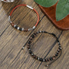 Handmade Multilayered Elastic Thread Bracelets With Wooden Beads Coconut Shell Agate For Unisex Retro Style