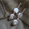 Handmade Natural Baroque Freshwater Pearl Bow Top Clip Hairpin Minimalist Retro Fashion Hair Accessory For Women
