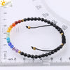 Handmade Natural Crystal Woven Bracelet Diamond Cut Ring Accent Simple Bohemian Style Unisex Bracelet