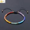 Handmade Natural Crystal Woven Bracelet Diamond Cut Ring Accent Simple Bohemian Style Unisex Bracelet
