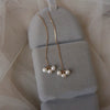 Handmade Natural Freshwater Pearl Earrings Near Circle Shape For Women