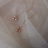 Handmade Natural Freshwater Pearl Earrings Near Circle Shape For Women