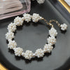 Handmade Natural Freshwater Pearl Flower Ball Jewelry Set