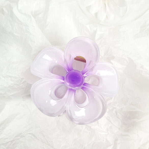 Handmade Natural Plant Flower Hollow Egg Hair Clip For Women