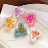 Handmade Natural Plant Flower Hollow Egg Hair Clip For Women