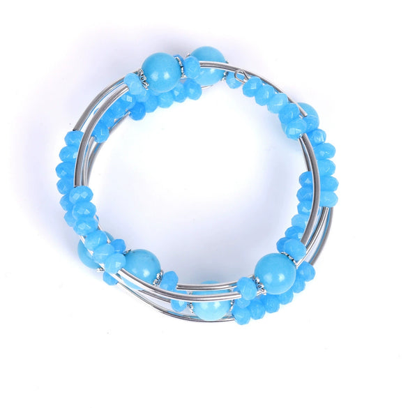 Handmade Natural Red Agate Multi Layer Bracelet Geometric Style Unisex Fashion Jewelry