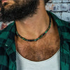 Handmade Natural Stone And Stainless Steel Alloy Geometric Style Unisex Necklace
