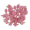 Handmade Natural Stone And Stainless Steel Beads Heart Shaped Pendant Jewelry Accessories With Electroplating