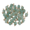 Handmade Natural Stone And Stainless Steel Beads Heart Shaped Pendant Jewelry Accessories With Electroplating