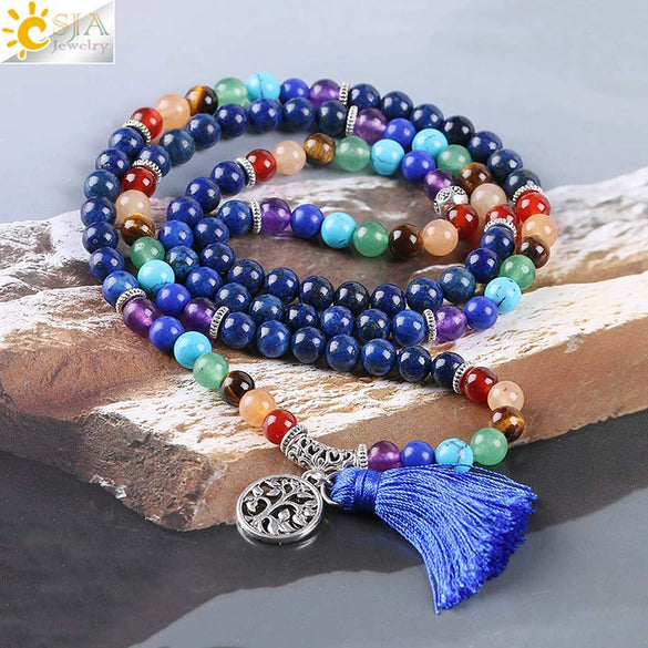 Handmade Natural Stone Beaded Bracelet With Alloy Accessories Geometric Semi Precious Crystal Jewelry For Unisex